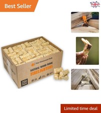 Odorless Natural Firelighters - 200 Eco-Friendly Wood Wool Starters for Fires 0.13 per lighter