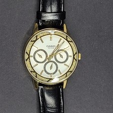 Casio Ladies Enticer Watch LTP-2087 Gold w/ B...