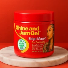 Shine and Jam Gel Edge Magic – Extra Firm Hold – 16oz Professional Size