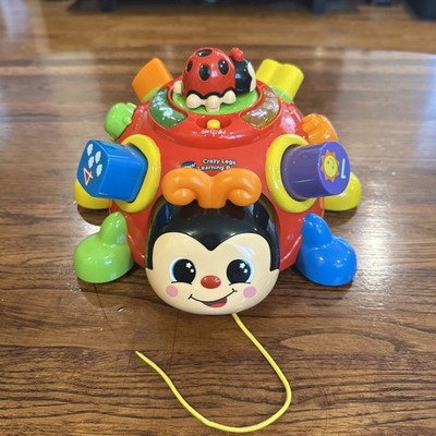Vtech Crazy Legs Learning Bugs Ladybug Interactive Pull Toy includes shape toys!