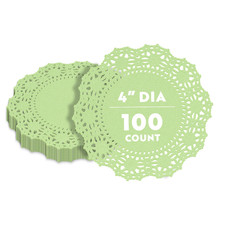 Pastry Tek 4 X 4 Inch Paper Lace Doilies 100 Disposable Table Doilies - Elegant