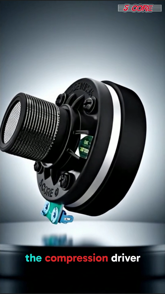 5 Core Compression Driver Horn Speaker 1 Inch Aluminum Tweeter