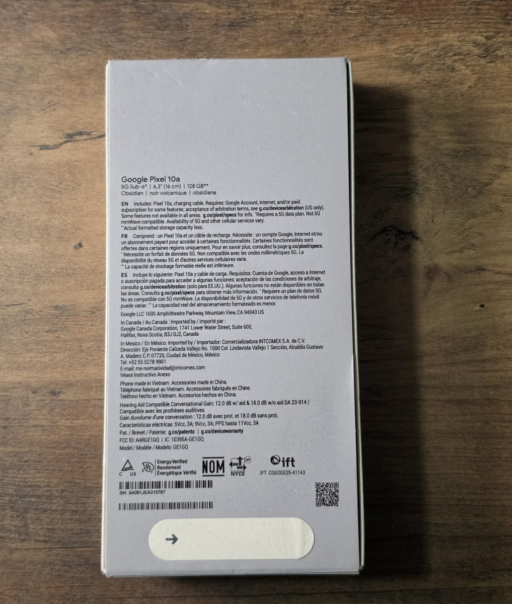Google Pixel 10a - 128 GB - Obsidian (Unlocked) for sale online | eBay