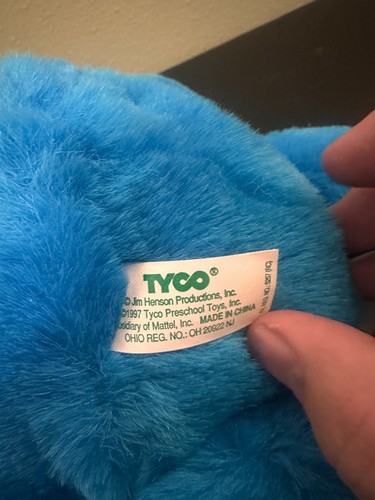 Peluche Tyco Tickle Me Cookie Monster Sesame Street 1996 funzionante - Foto 3 di 3