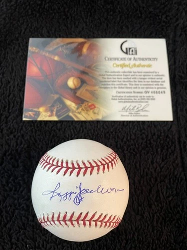 Reggie Jackson Autographed New York Yankees 100th Anniversary Baseball. GAI COA