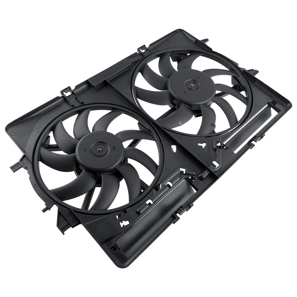  Dual Radiator Condenser Cooling Fan Assembly AU3115113 For Audi A4 A5 A6 Q3 Q5 - Image 3 of 4