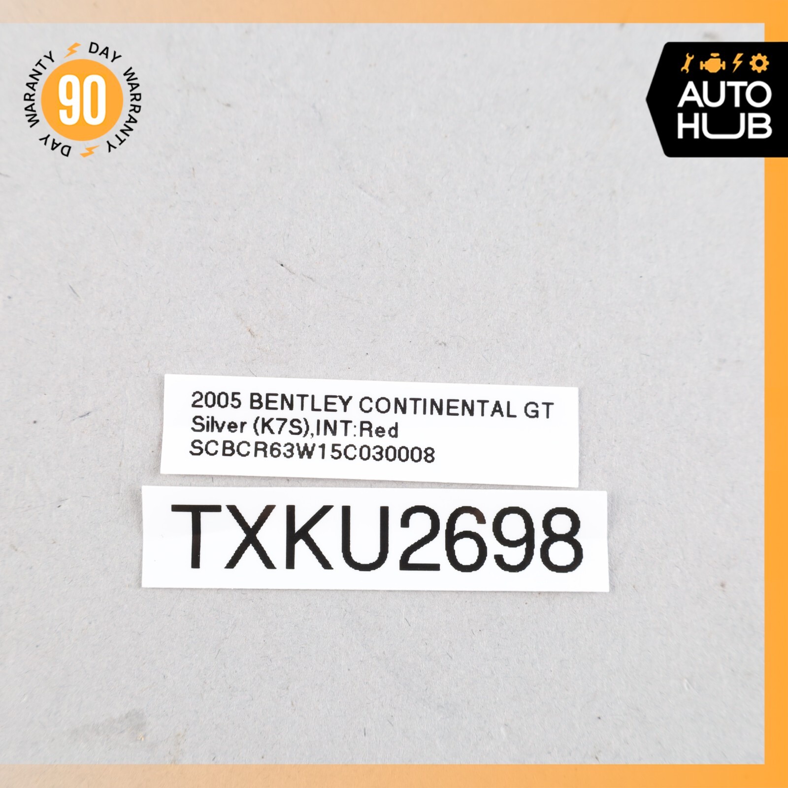 03-10 Bentley Continental GT GTC Front Left or Right Side Seat Cover Trim OEM