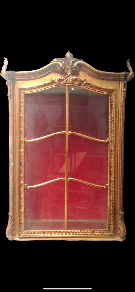 Vitrine En Bois Et Bronze Dorè. XIX Siecle