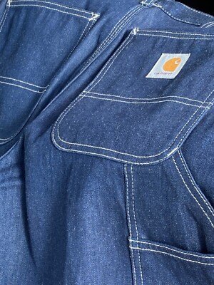 Carhartt Denim Painter Pants 34×30 Carhartt Carpenter Jeans Blue Denim Painters Pants Size