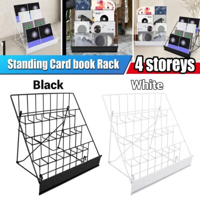 6 Tier Foldable Counter Card Rack Display Stand For Wire Book Magazine ...