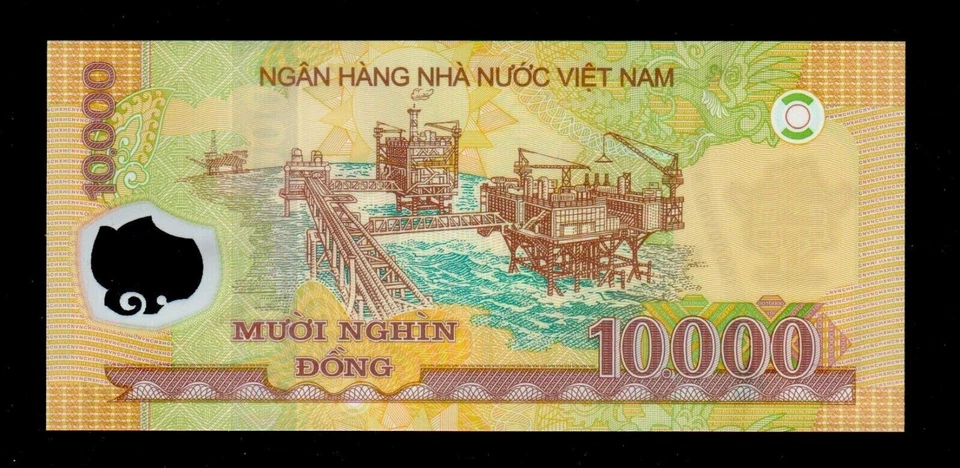 2017 VIETNAM 10000 (10,000) Dong P-119, Polymer, GEM UNC Free Shipping (B562) - Image 2 of 2