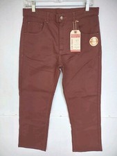 Wrangler Jeans Boys Sz 16 Husky Chestnut Brown Slim Straight Pants 31x28 NEW NWT