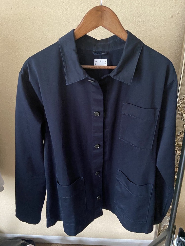 Asket Overshirt Men’s Large Dark Navy