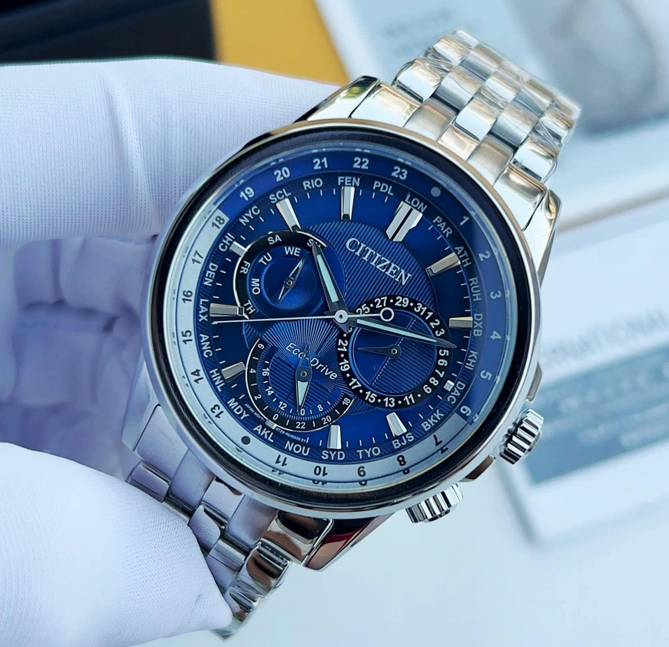 NUEVO Reloj Hombre Citizen Eco-Drive Calendrier Acero Inoxidable BU2021-51L Garantía Foto 4 de 4