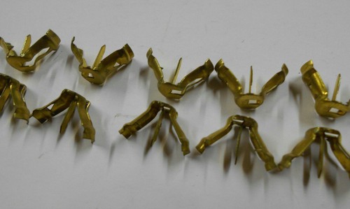 100 Pieces Brass Spark Plug Distributor Wire Terminal Ends - Prestolite 5380 NEW - Picture 2 of 7