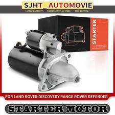 1x Starter Motor for Land Rover Defender L316 Discovery LJ Range Rover P38A 3.5L