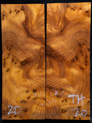 Thuyu Burl #20 Knife Scales 5''x 1.9''x 5/16'' see 100 species in my store