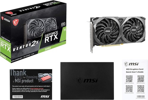 MSI Gaming GeForce RTX 3060 12GB 15 Gbps Graphics Card RTX 3060 VENTUS 2X 12G OC - Picture 6 of 6