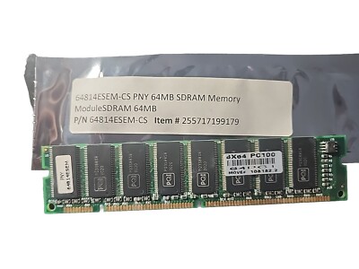64814ESEM-CS PNY 64MB SDRAM Memory Module, for sale P/N: 64814ESEM-CS ...