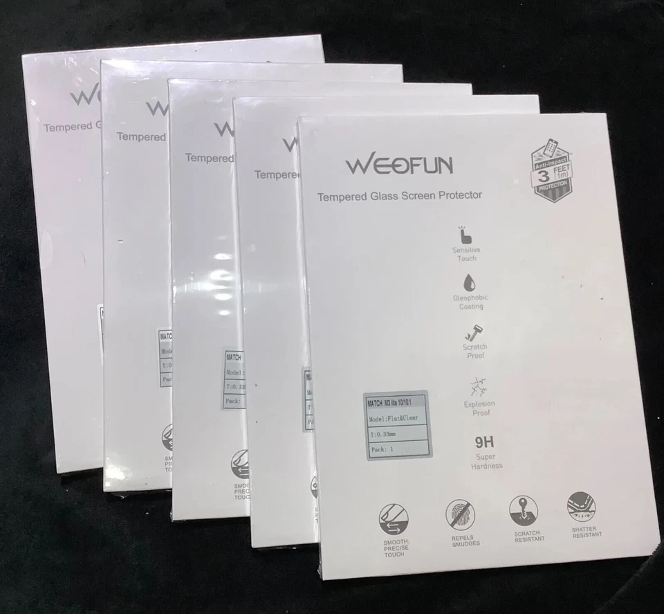 WEOFUN Tempered Glass for Huawei M3 Lite 10.1 Tablet Glass Film, 33mm Thickness - Image 3 of 4