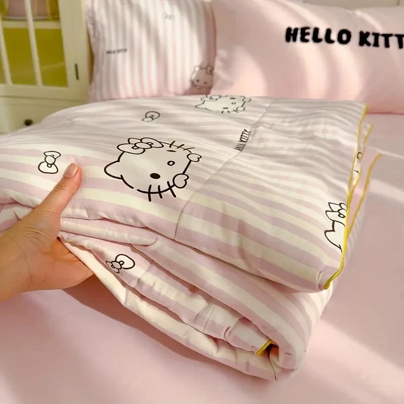 Edredom de verão Sanrio Hello Kitty queen leve autêntico colcha de cama Japão - Imagem 3 de 4