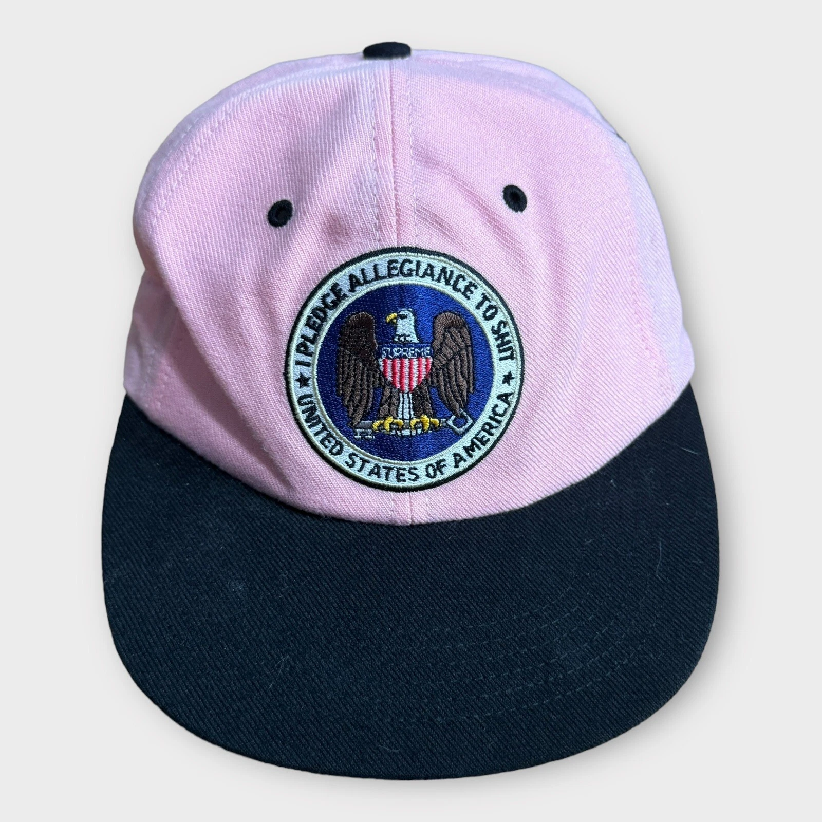 Supreme Made In U.S.A promet allégeance au chapeau rose Deadstock NEUF