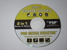 SONY PSP PRO MEDIA DIRECTOR 500 GAME SAVES DISC 2 in 1 Saves