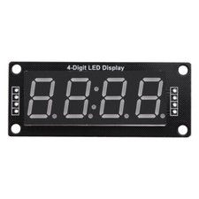TM1637 LED Display Module 7 Segment Glow Tube Clock 0.56 Inch (Yellow)