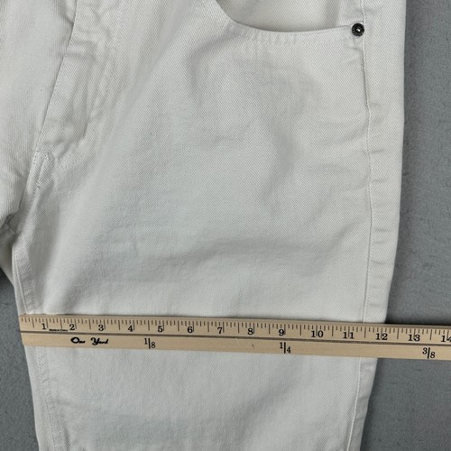 Vintage Bugle Boy Jean Shorts Mens 34 (Fits 31) White Denim Jorts 750 90s Dad - Picture 12 of 17