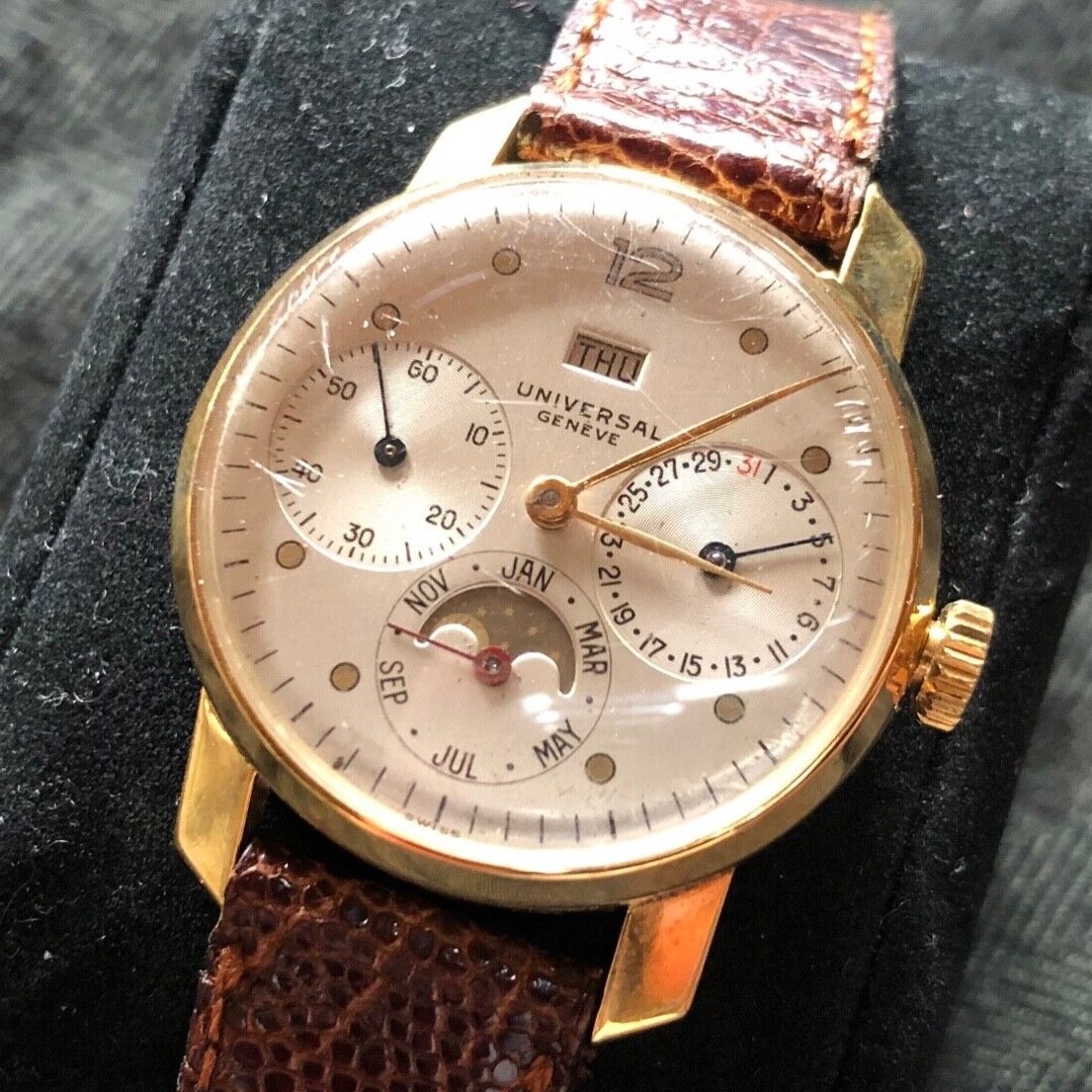 ヴィンテージ GENEVE 18K 750 Vintage Geneve Women LIMITED EDITION Gold Tone Swiss Quartz