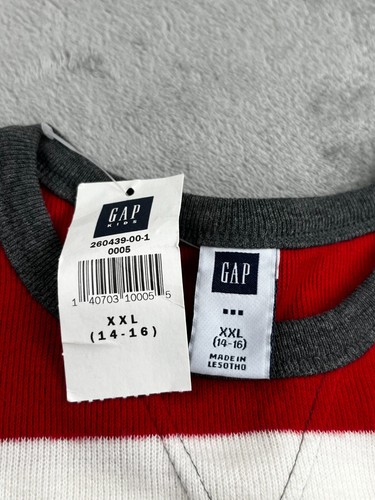 Gap Pullover Sweater Boys XXL(14-16) Multicolor Stripe Knit Long Sleeve Cotton - Picture 3 of 9