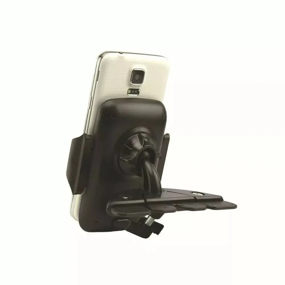 CD Slot Car Phone Holder Universal Cell Phone Car Mount for iPhone Samsung - Image 3 of 4