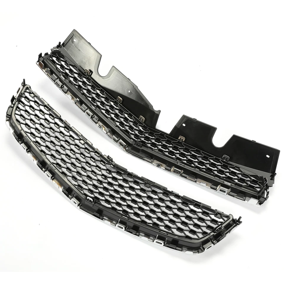 Juego de 2 parrillas de parachoques delanteras superiores e inferiores para Chevrolet Equinox 2010-2015 Foto 4 de 4