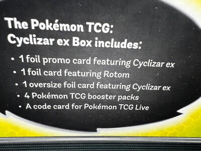 Nintendo Pokémon TCG Cyclizar EX Box - 4 Packs for sale online | eBay