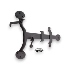 Suffolk Latch Old Vintage Hand Forged Penny End Black Beeswax Blacksmith Iron