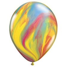 BALLOONS QUALATEX LATEX 25 PCS 11" SUPERAGATE TRADITIONAL BIRTHDAY PARTY GIFT