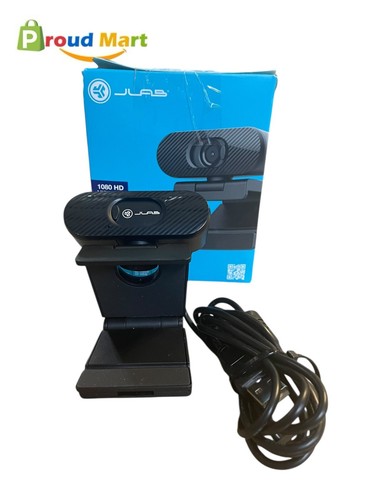 JLab Go Pop USB HD Webcam 1080p/30 FPS 2.1 Megapixels With Privacy Shutter Black - 第 1/6 張圖片