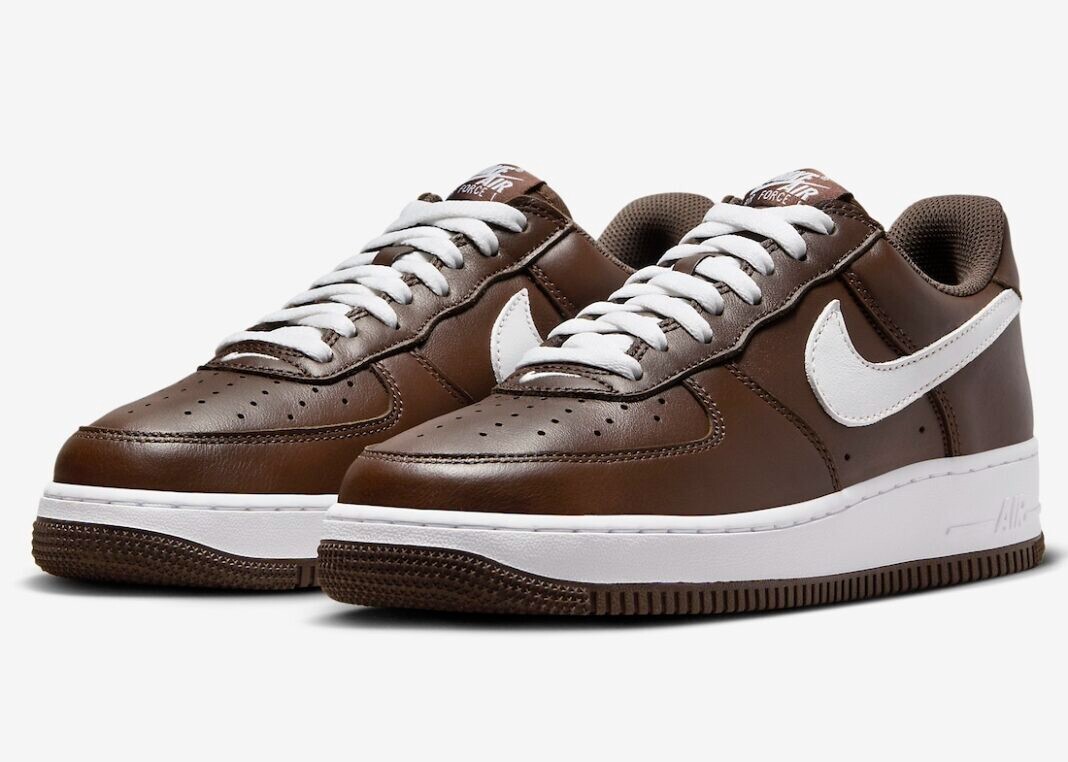 Мужские кроссовки Nike Air Force 1 Low Retro ШОКОЛАДНОГО цвета, размер US 12.5 D