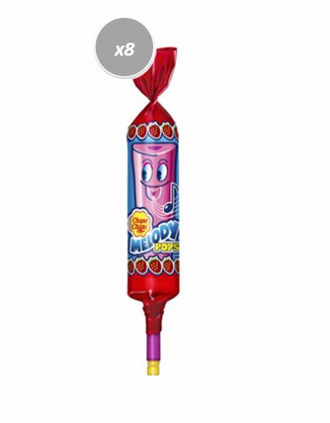 910368 8 x 15g LOLLIPOP CHUPA CHUPS MELODY POPS PLAY REAL MUSIC