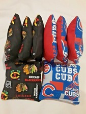 8 Cornhole Bag Set Corn Hole Chicago Cubs and Blackhawks BL