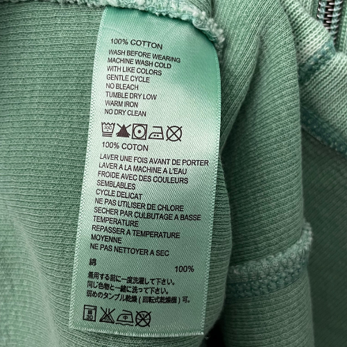 Tommy Bahama Jacket Women's XL Green Full-Zip Hoodie Cotton Distressed Casual - Picture 9 of 10