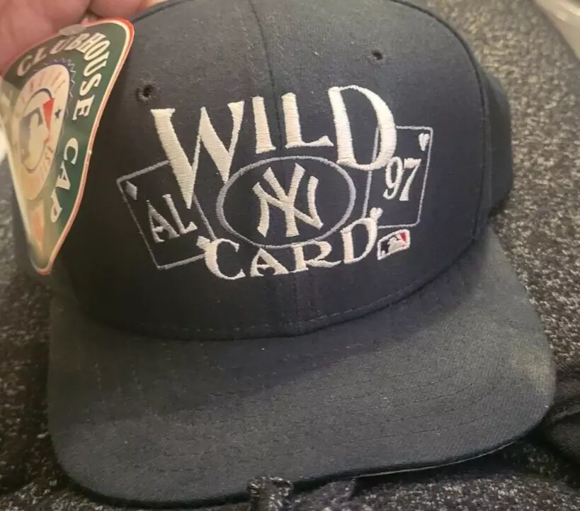 Vintage New York Yankees Hat 1997 American League Wild Card RARE