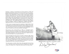 MICHAEL JACKSON FIRMATO 8X10 (D) PSA DNA AC42967 WWII ACE 8V