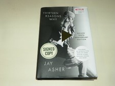 Thirteen R3asons Why -by Jay Asher (2016, Hardcover-*NEW-SIGNED*-w/free gift-B-7