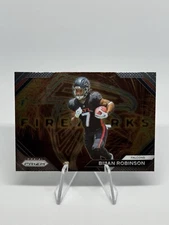 2023 Panini Prizm Fireworks Bijan Robinson # F-24 Atlanta Falcons