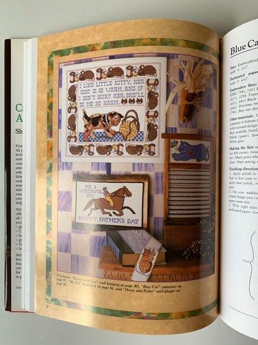 Cross-Stitch a Beautiful Gift by Sharon Perna (1992, HC) Vintage Crafts Patterns - Picture 19 of 21