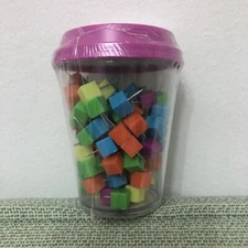 The Pencil Grip Inc Push Pins in Coffee Cup Supply Storage, Assorted Colors,