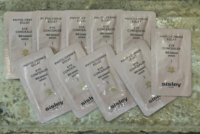 10 X Sisley PHYTO CERNES E'CLAT EYE CONCEALER Color 1.0 Each sample 0.5 = 5ml