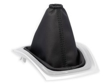 FÜR NISSAN X-TRAIL T32 13-20 SCHALTMANSCHETTE SCHALTSACK NATURLEDER NAHT SCHWARZ