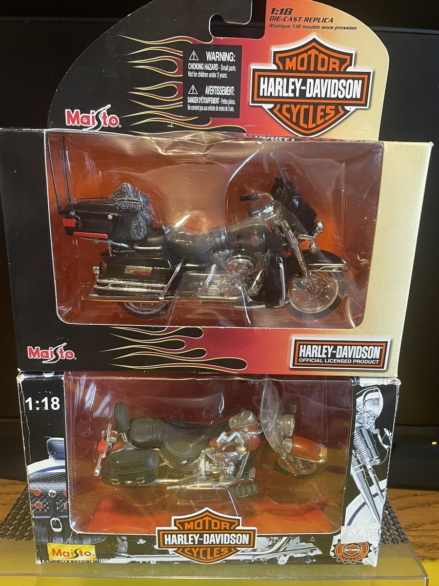 2-HARLEY-DAVIDSON 1/18 MAISTO DIECAST NIB LOT 4 HERITAGE SPRINGER